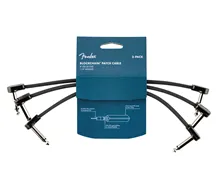 Fender Blockchain 8" Cable 3-pack Angle/Angle