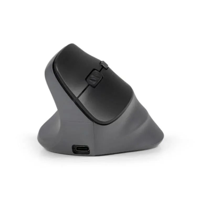 Rato BakkerElkhuizen PRF Pro Sem Fios USB-C 2400DPI Preto Cinzento Vertical Canhoto