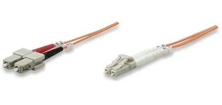 Intellinet Fiber Optic Patch Cable, OM2, LC/SC, 1m, Orange 470353