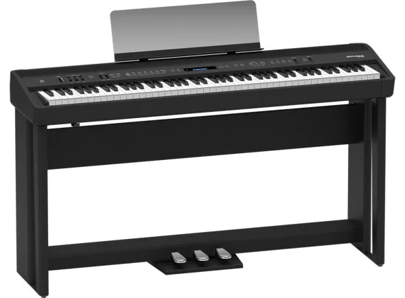 Roland FP-90X + MÓVEL KSC-90-BK + BARRA 3 PEDAIS KPD-90-BK