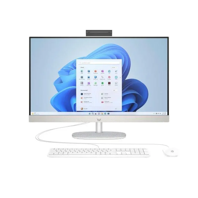 All-in-One HP 27-cr0129ns Intel Core i5-1335U 16GB 512GB SSD Iris Xe 27" FreeDOS Branco