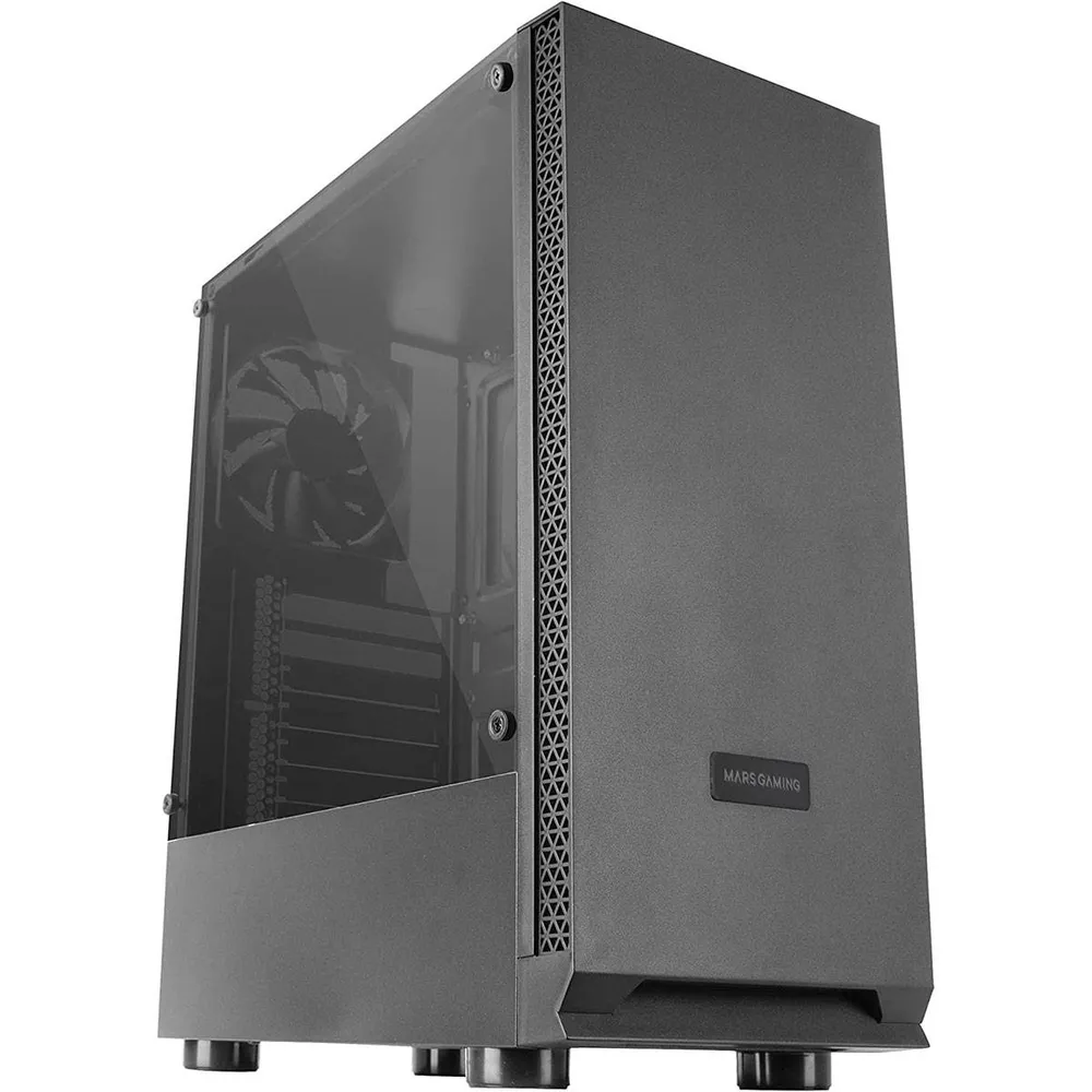 Caixa ATX Mars Gaming MCN2 Tempered Glass Preta