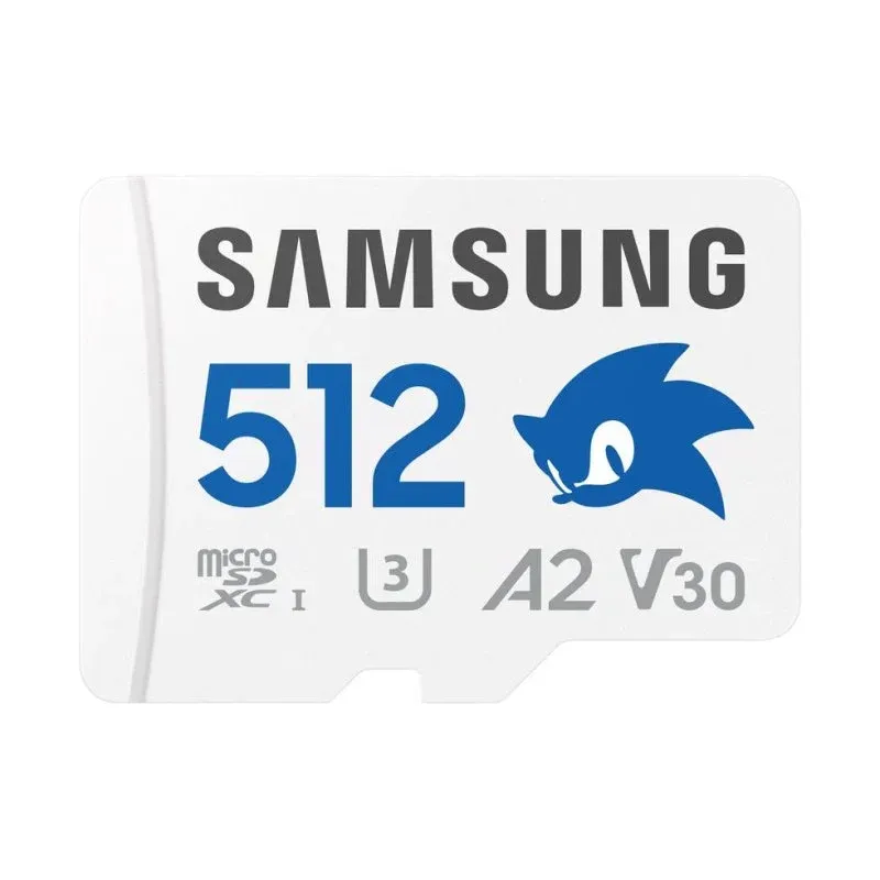 Cartão MicroSD Samsung MB-MD512S 512 GB Classe 10 UHS-I V30 A2 Azul Cinza Branco
