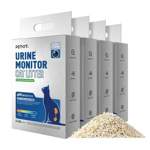 Areia PETKIT Urine Monitor Cat Litter - 4 Caixas