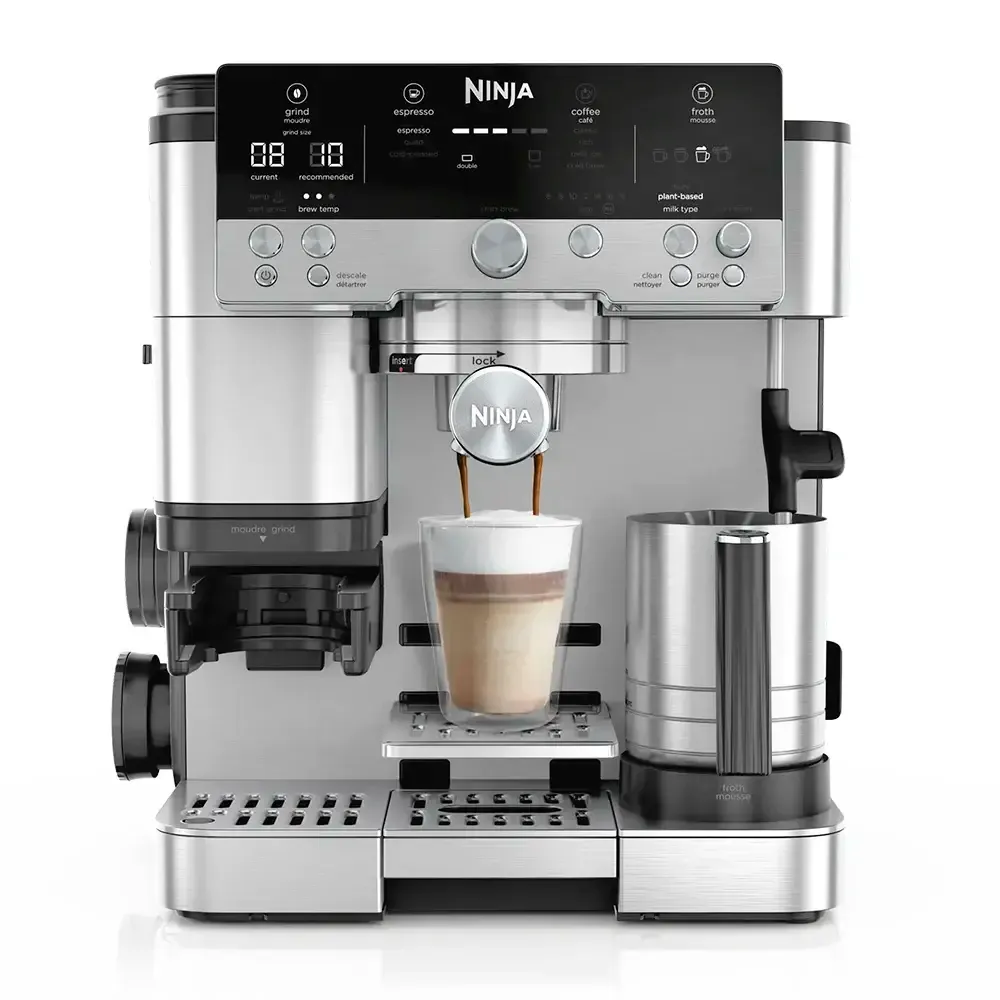 Máquina de Café Ninja Luxe ES601EU 3-em-1 1650W Preta/Aço Inoxidável