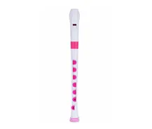 Flauta bisel soprano Nuvo Recorder+ Branco/Rosa dedilhação Alemã
