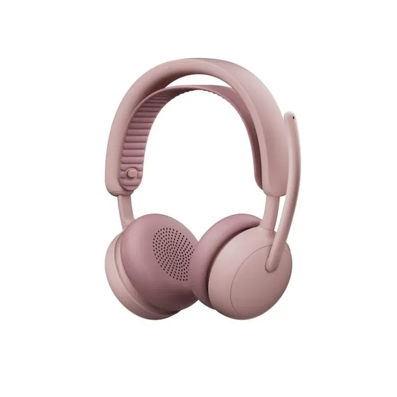 Auriculares Logitech Zone Wireless 2 Inalámbricos Bluetooth Cancelamento de Ruído USB-C Profissional Rosa
