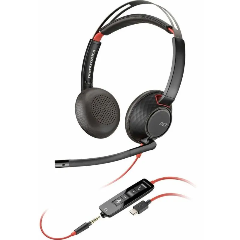 HP Poly Blackwire 5220 Headset Estéreo USB-C + Conector de 93S88AA