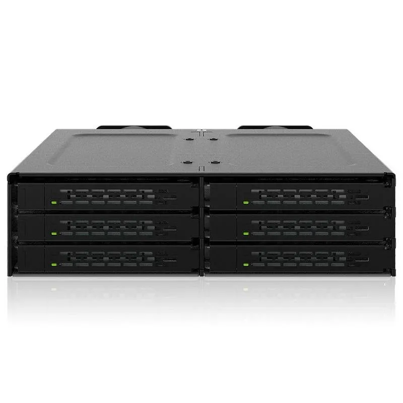 Rack ICY DOCK MB118VP-B 6x NVMe U.2/U.3 PCIe 4.0 SlimSAS Hot-Swap