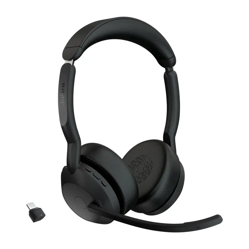 Jabra Evolve2 55 Headset Bluetooth para Escritório/Centro de Chamadas