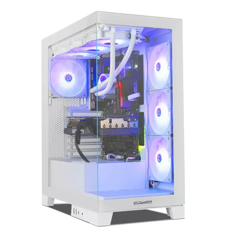 Nox Hummer Glock Frameless White - Caixa ATX