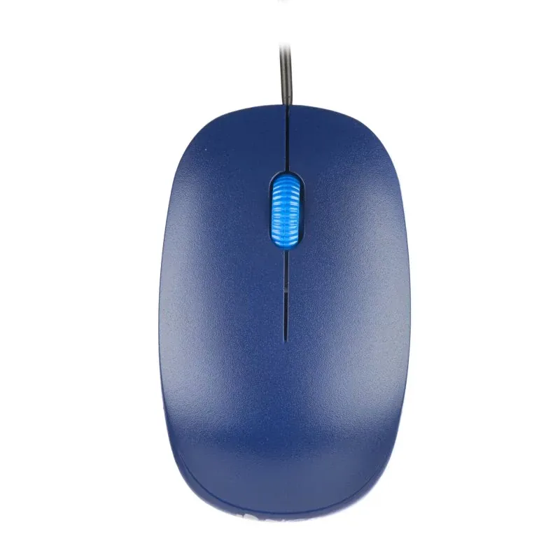 Rato ótico com fio USB 1000 dpi, 2 botões + scroll – Vermelho
