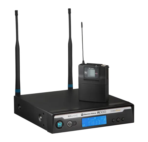 Sistema sem fios Microfone Lapela Electro-Voice R300-L