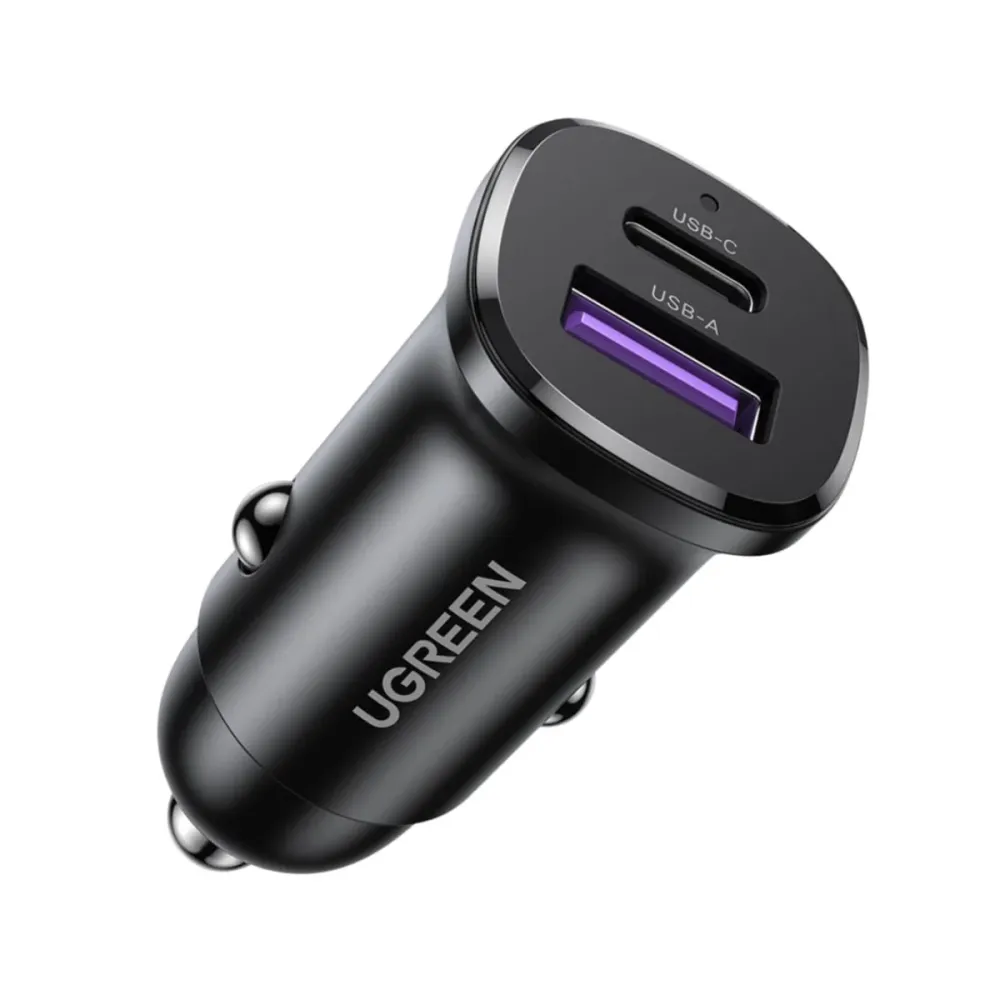 Carregador de Carro Ugreen EC305 2 Saídas 30W Preto