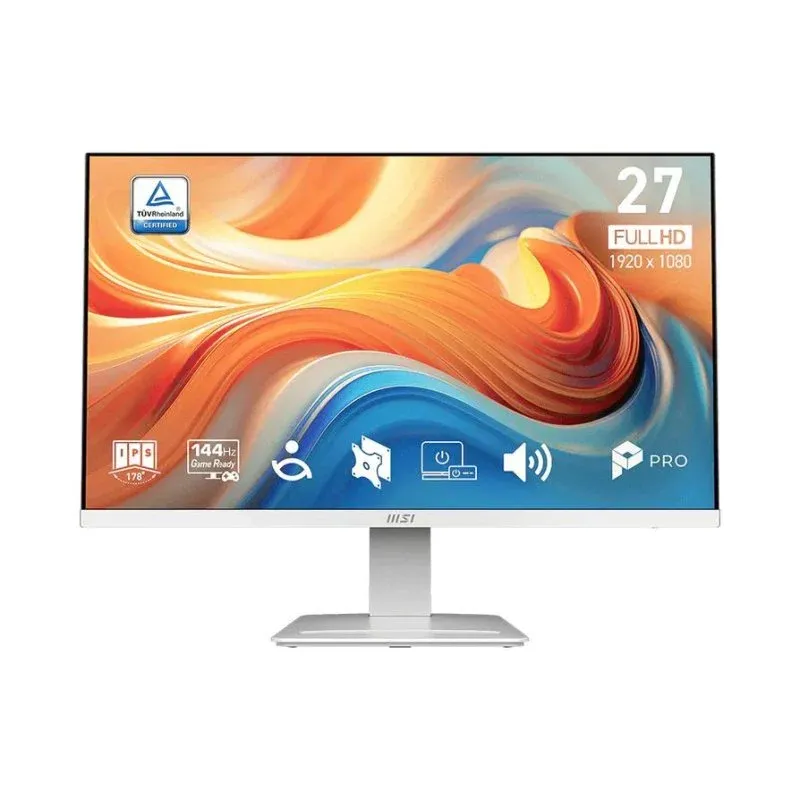 Monitor MSI Pro MP273W E14A 27" FullHD 144Hz IPS FreeSync Altifalantes Branco 1ms