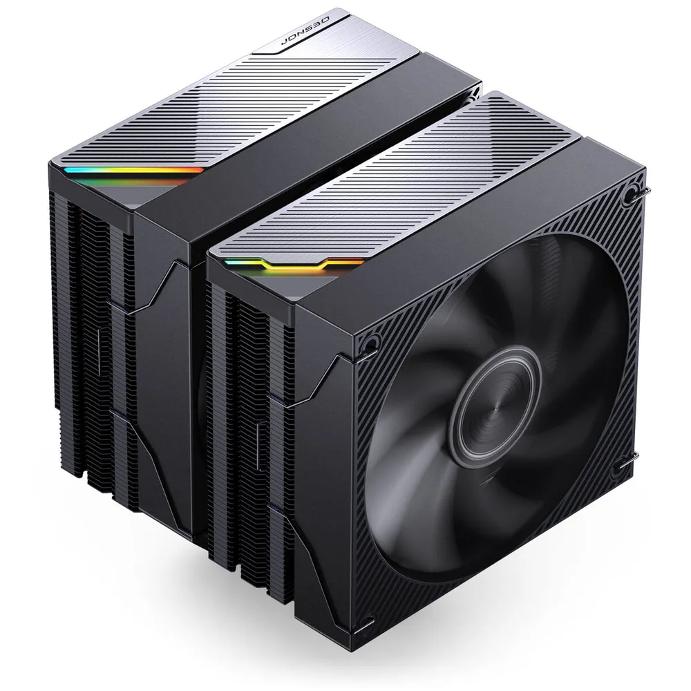 Cooler CPU Jonsbo CA90 ARGB Preto - 2x 120mm