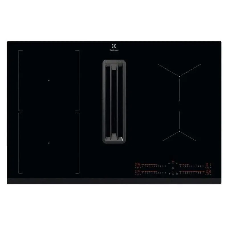 Placa aspirante Electrolux KCC83443 indução 4 zonas 78x52 cm