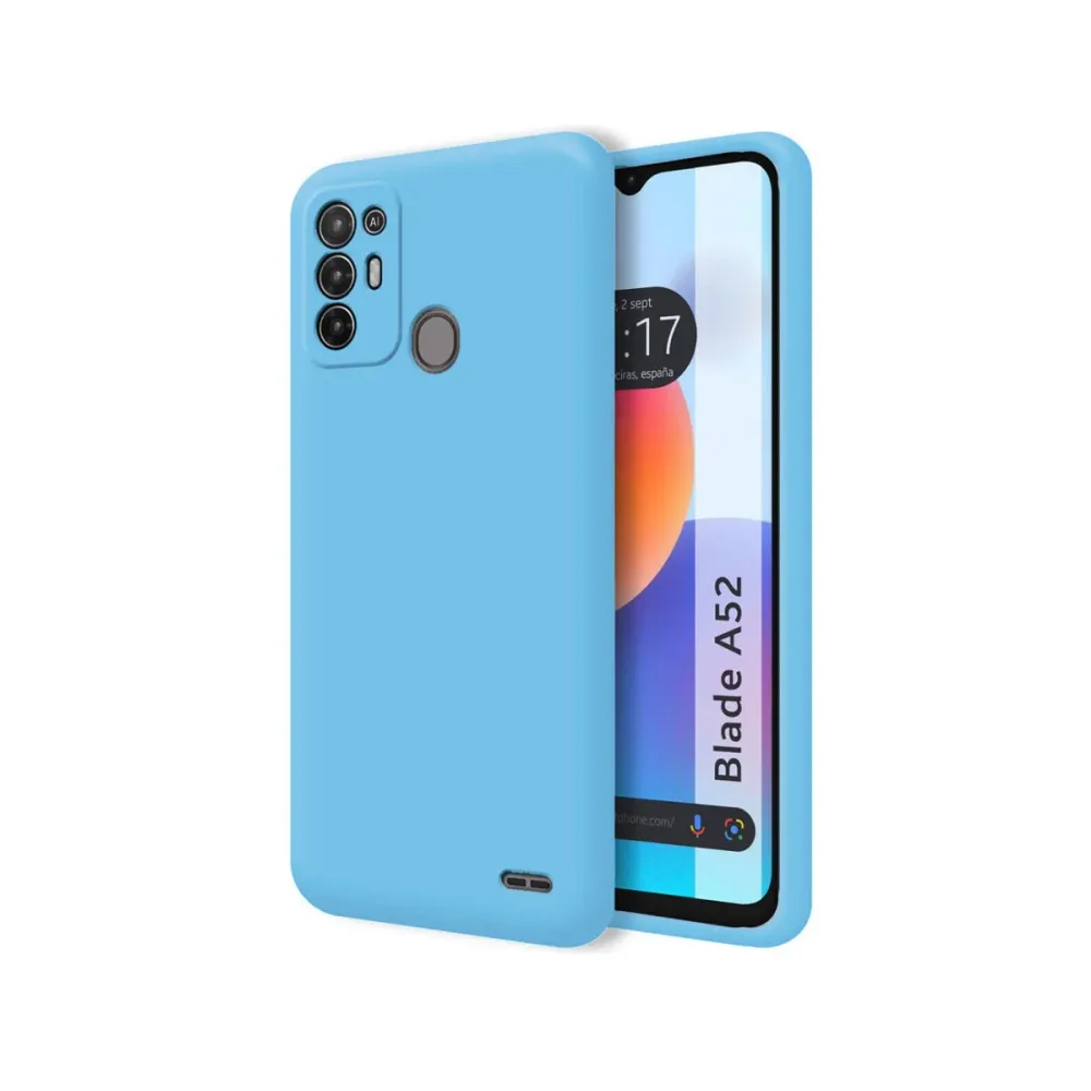Capa Silicone ZTE A52 Lite Azul