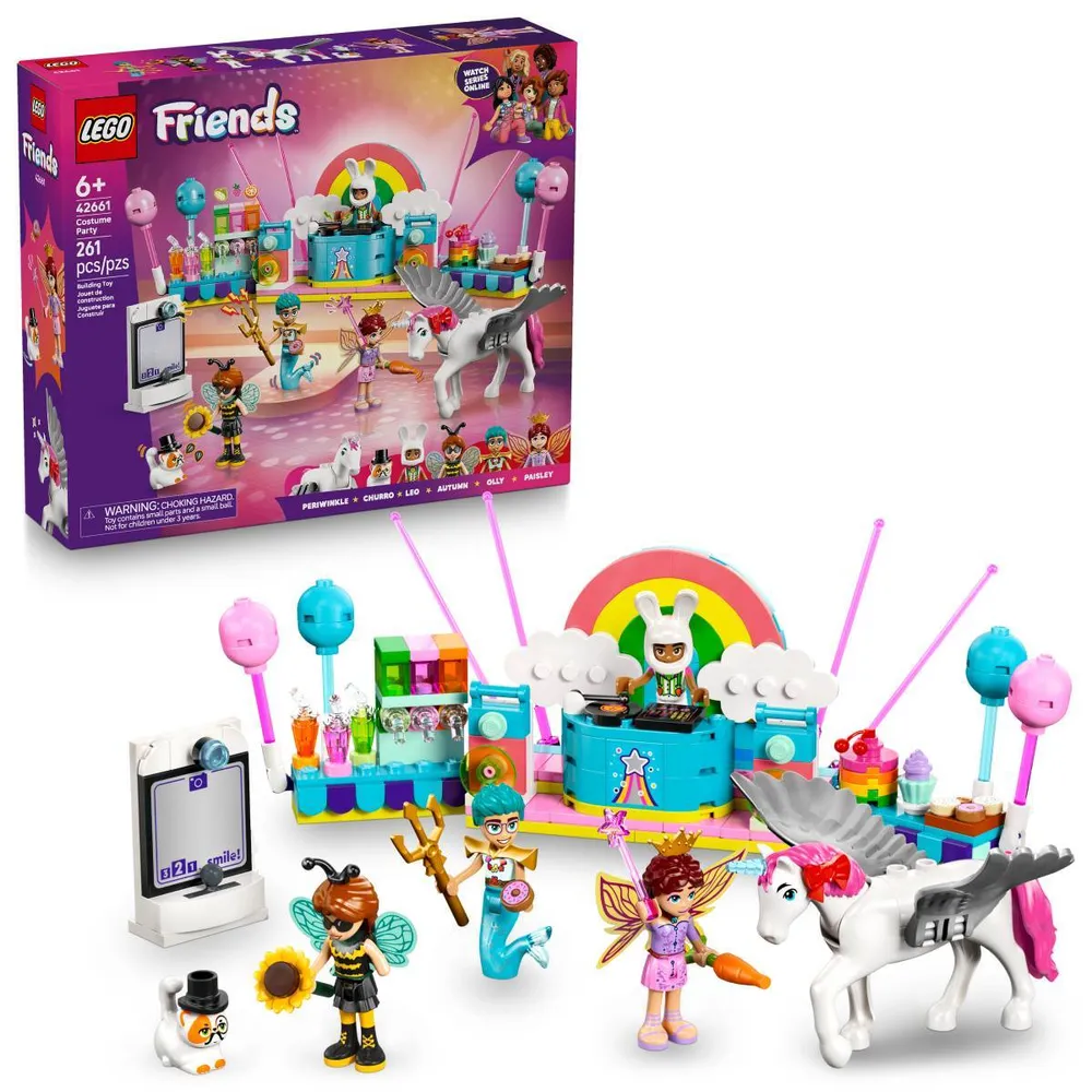 LEGO Friends: Festa de Disfarces com Unicórnio e Fada | Idades 6+ | 261 Peças | Item 42661