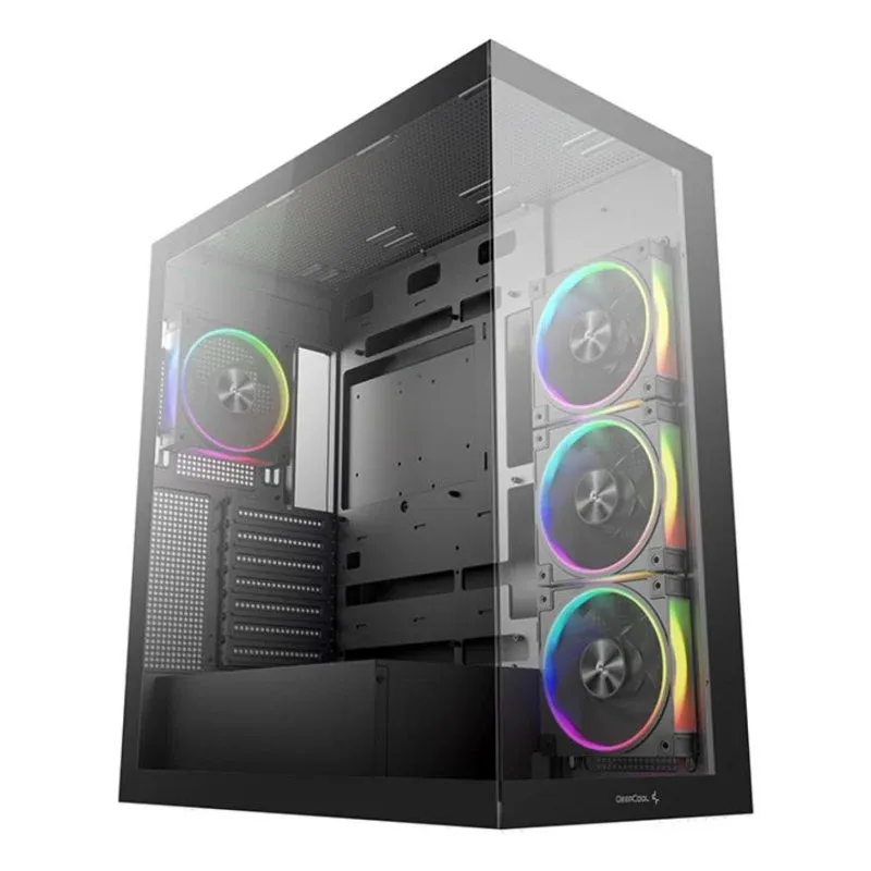 Caixa de Computador DeepCool CG580 4F V2 Caixa Gaming ATX com Vidro Temperado e RGB Preta