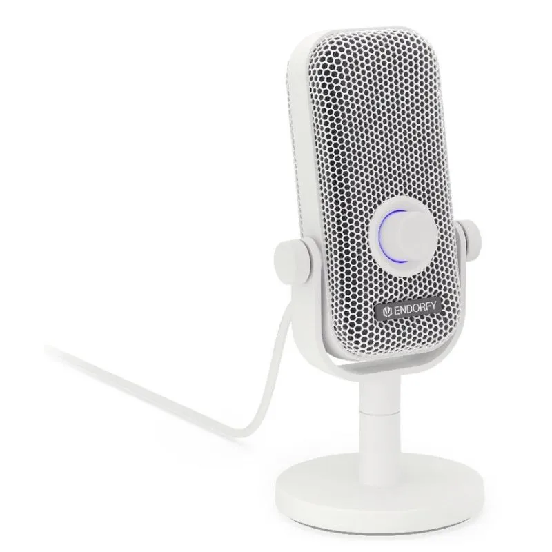 Microfone Endorfy Solum Voice S USB cardioide com controlo rotativo e LED