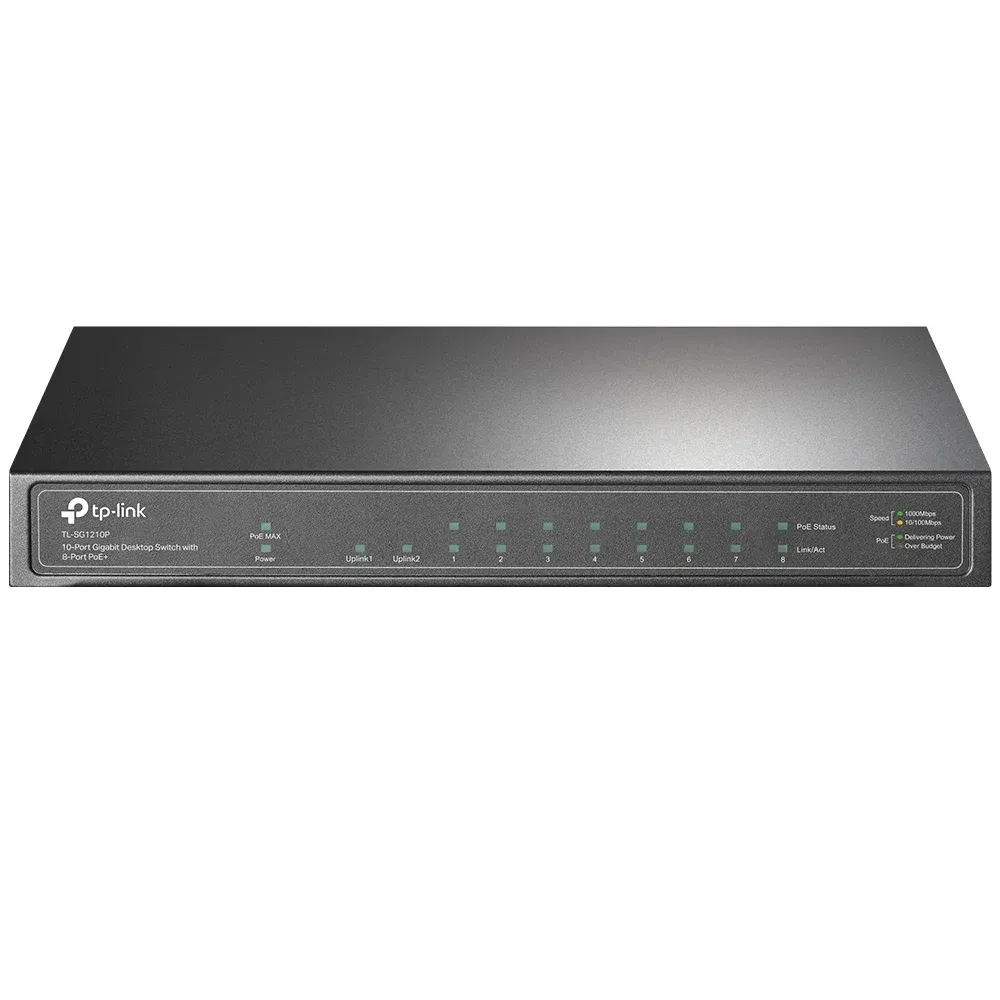 Switch TP-Link TL-SG1210P 10 Portas Gigabit Smart Managed PoE+ SFP