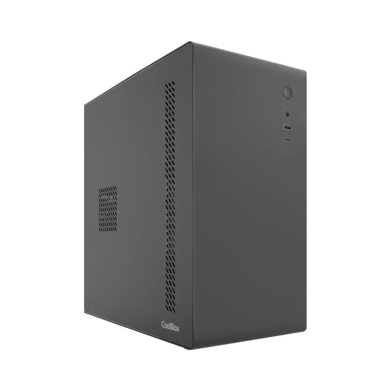 Caixa de Computador Caixa PC Micro ATX CoolBox M640C FullMetal Preta USB-C 3.2 Gen1