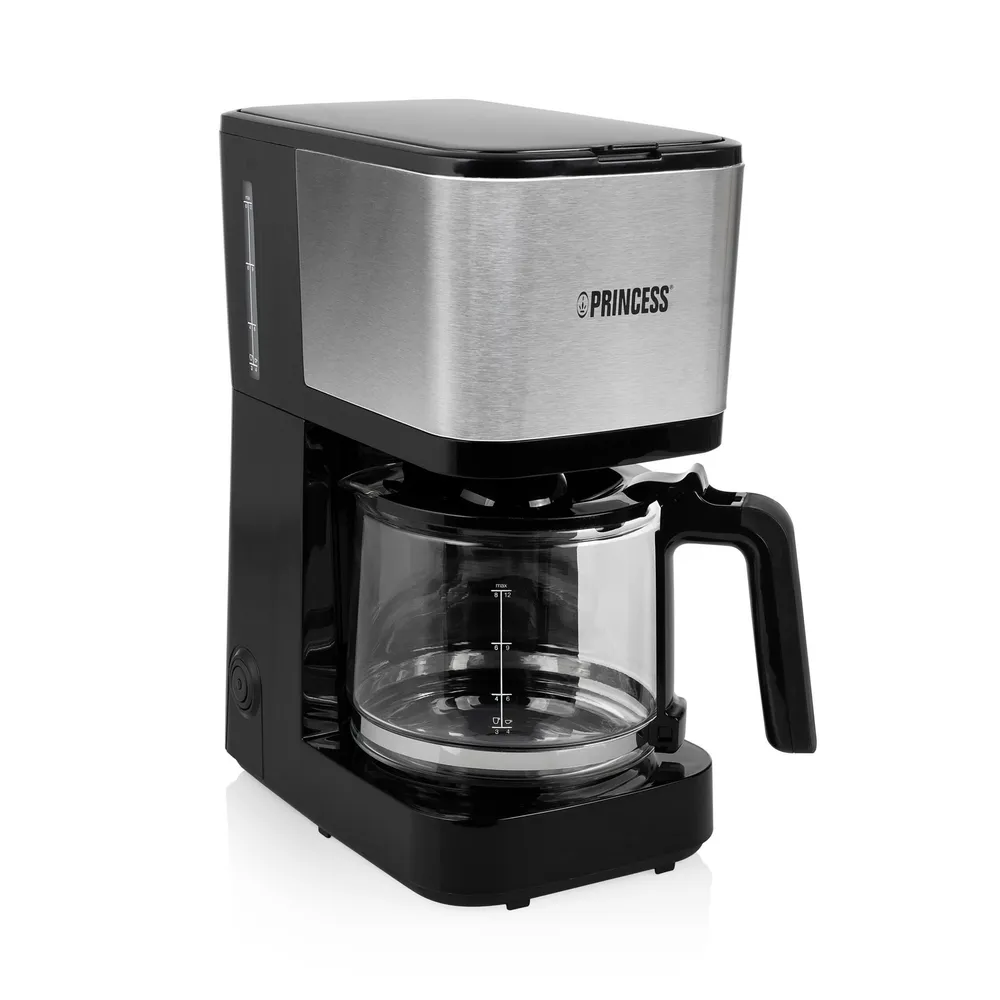 Máquina de Café de Filtro 750W (Inox/ Preto) - PRINCESS