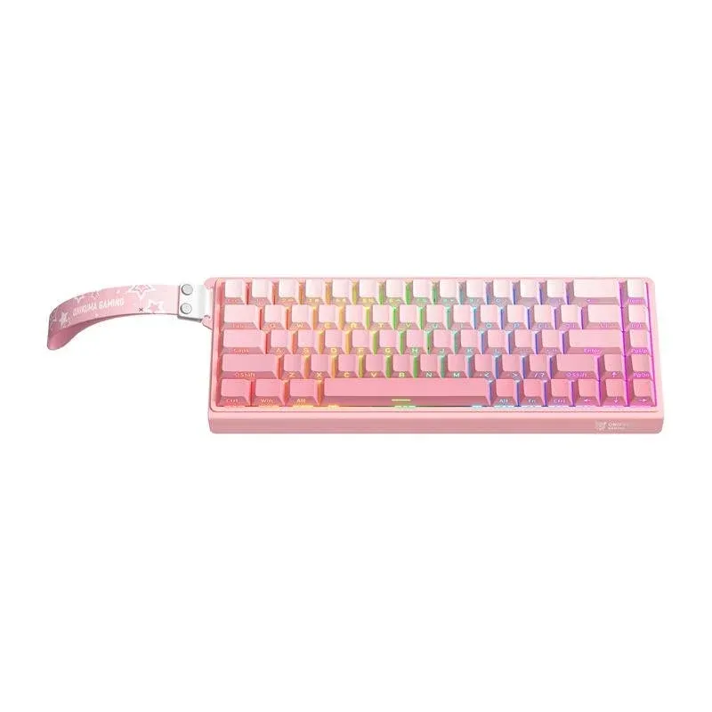 Teclado ONIKUMA G69 magnético compacto com switches ajustáveis e RGB ARGB