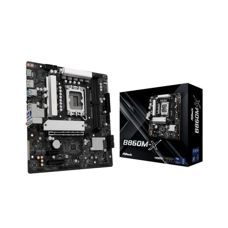 Motherboard Asrock B860M-X B860 LGA 1851 DDR5 Micro ATX 2.5GbE M.2 RAID