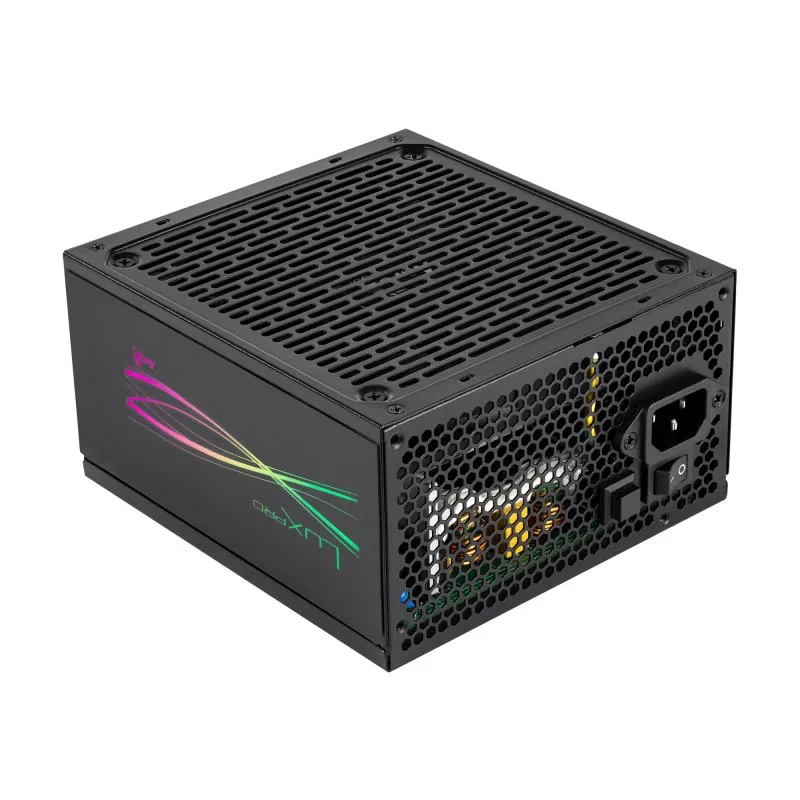 Fonte Alimentação Aerocool LUXPRORGB1000M Fonte de Alimentação Semi-Modular RGB 1000W 80Plus Gold 90% ATX3.0 Pcie5.0