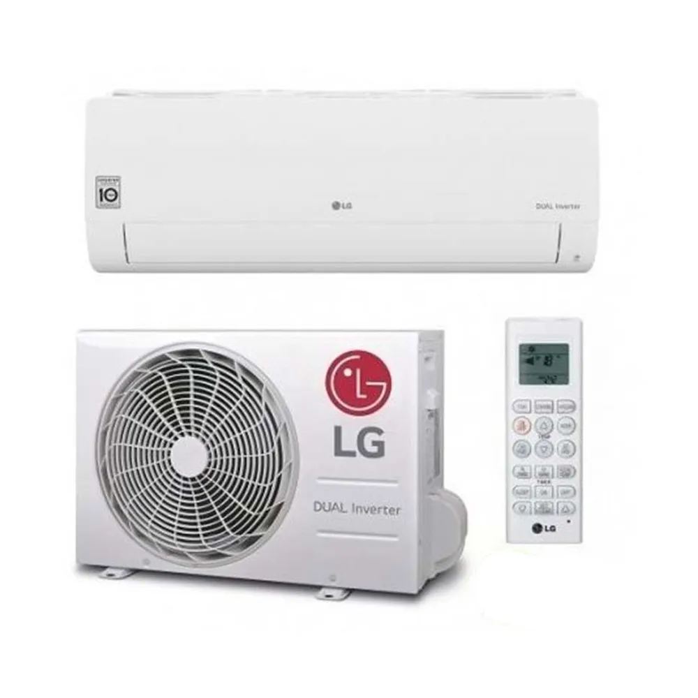 Ar Condicionado LG S-09-ET.NSJ + S-09-ET.UA3 22m² 9000 BTU Branco