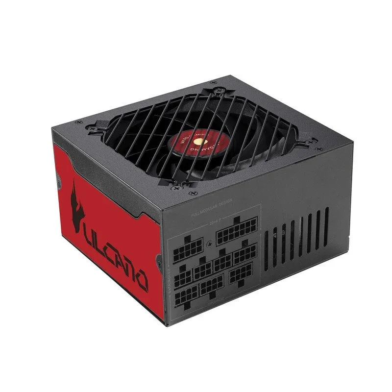 Fonte Alimentação Mars Gaming MPVU750SIM Fonte de Alimentação Modular ATX 750W 80 Plus Silver com 10 Anos de Garantia Preta/Vermelha