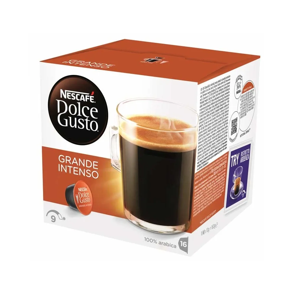 Cápsulas Dolce G. 12529114 Grande Espresso Intenso 16C