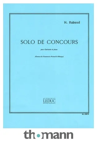 Alphonse Leduc Rabaud Solo De Concours