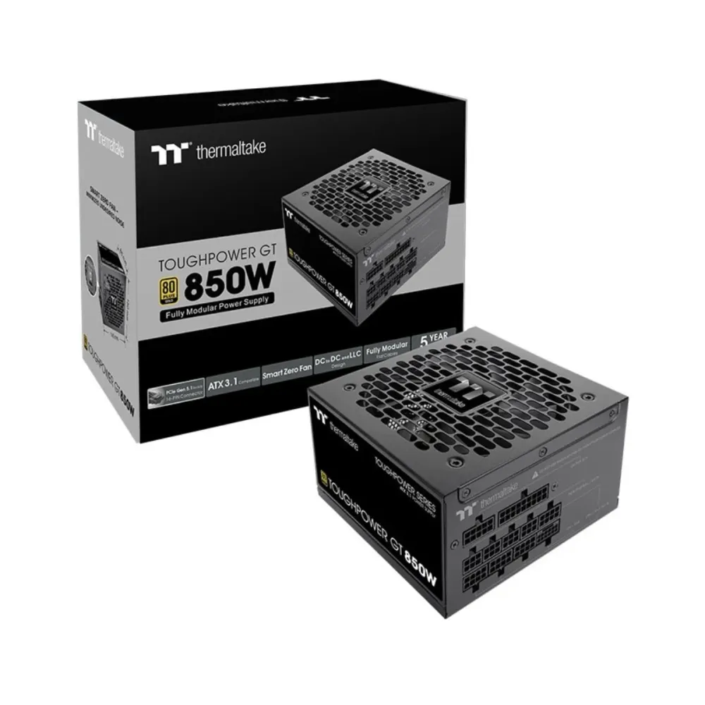 Fonte de Alimentação Thermaltake Toughpower Gt 850W 80+ Gold Full Modular Preto