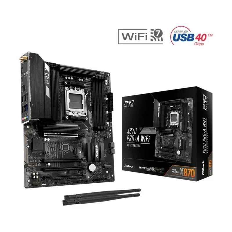 Motherboard ASRock X870 Pro-A WiFi X870 AM5 DDR5 ATX WiFi 7 PCIe 5.0 USB4