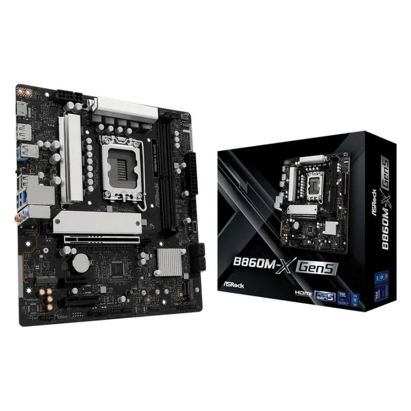 Motherboard AsRock B860M-X Gen5 Intel B860 LGA 1851 DDR5 Micro ATX 2.5GbE RGB