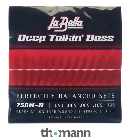 La Bella 750N-B Black Nylon L