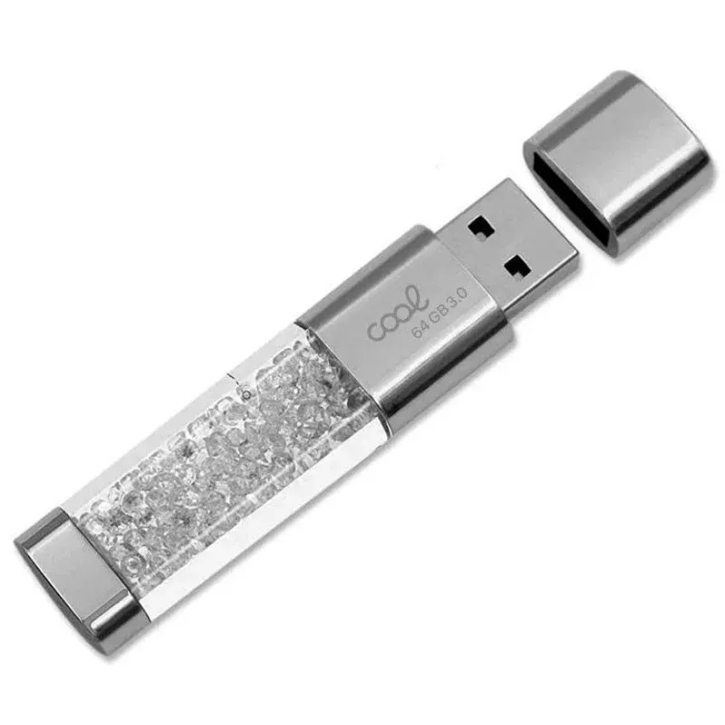Cool Crystal Pen Drive USB 3.0 64GB Branco