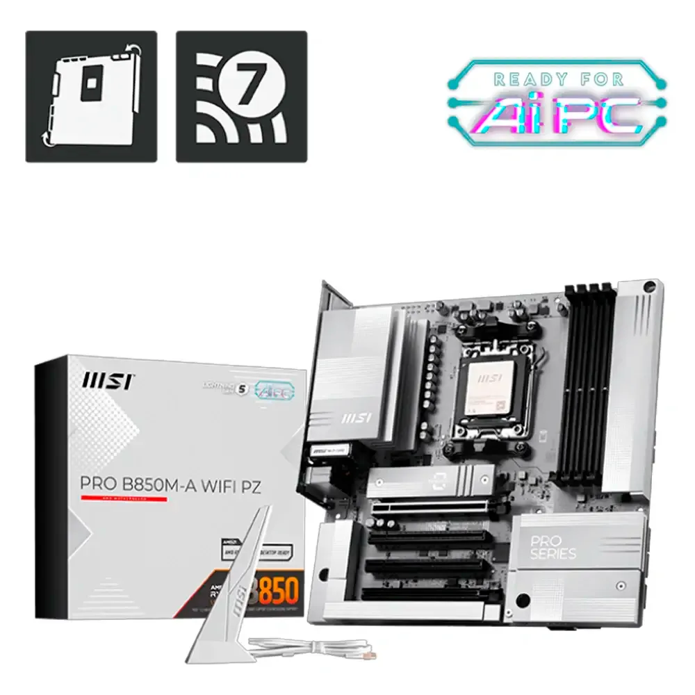 Motherboard Micro-ATX MSI Pro B850M-A WiFi PZ SktAM5