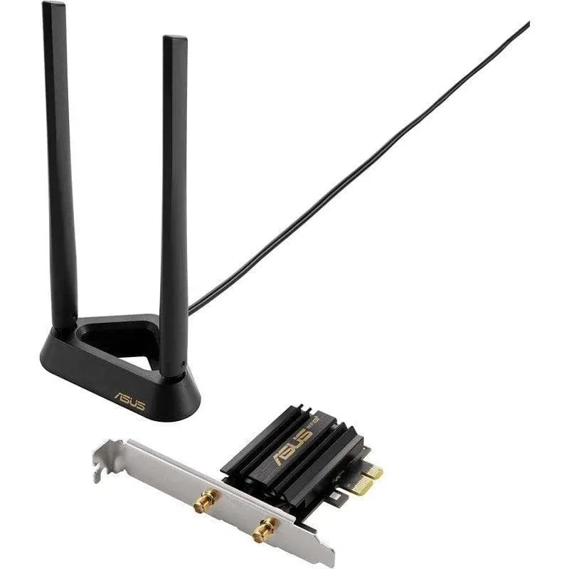 Tarjeta de Rede Asus PCE-AXE59BT PCI Express AXE5400 Wi-Fi 6E Bluetooth 5.2