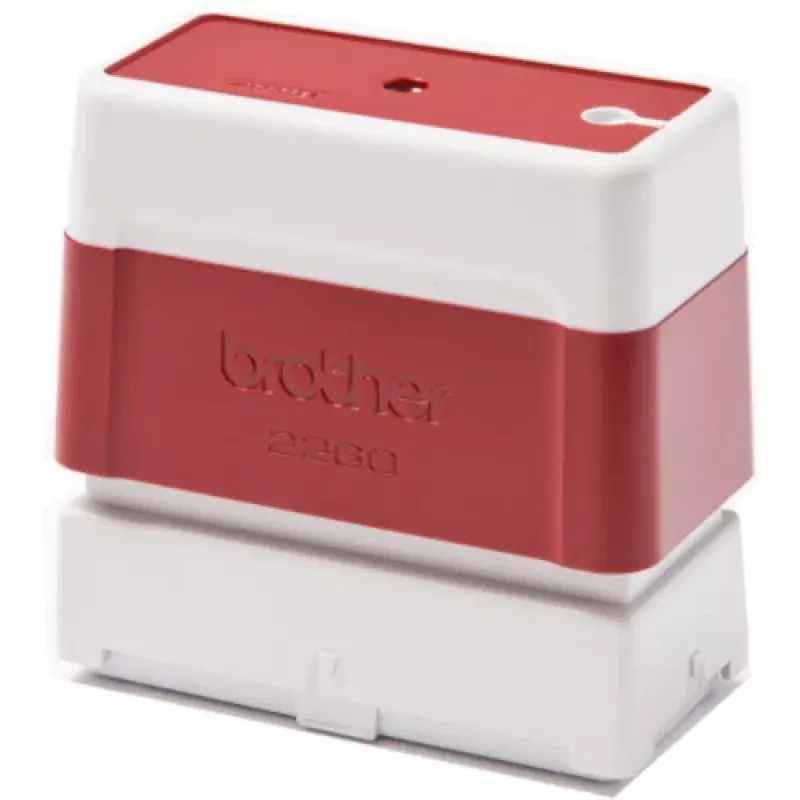 Suporte de carimbos Vermelho - Tamanho de 22mm x 60mm - 6 unidades