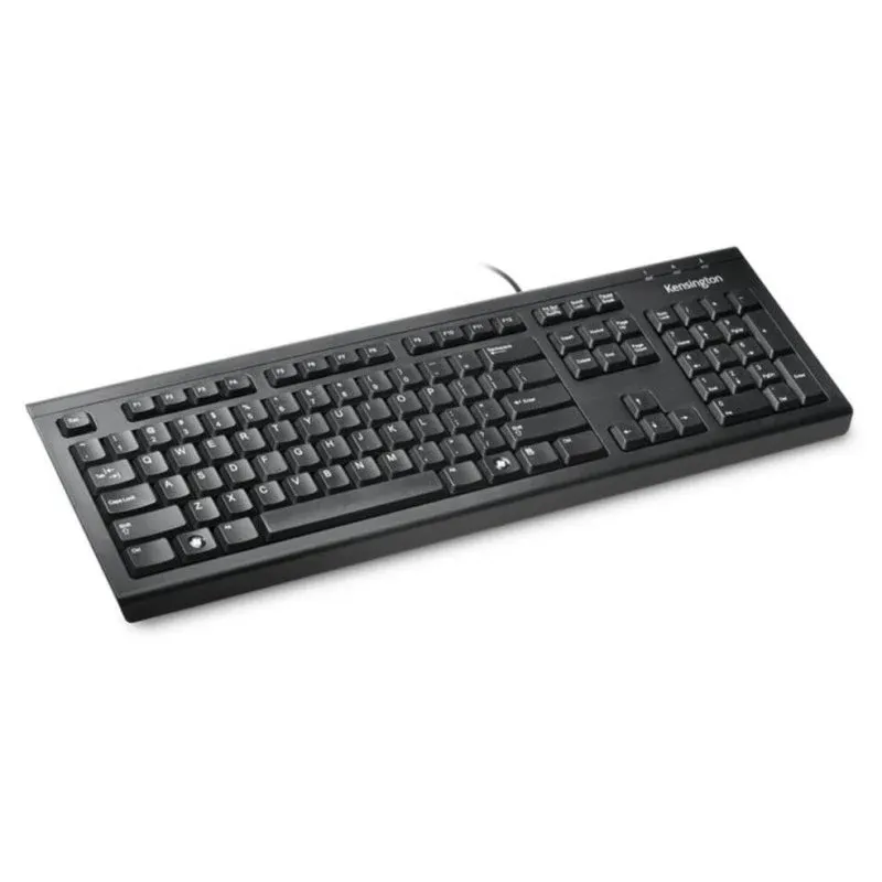 Teclado Kensington ValuKeyboard completo com fio USB QWERTY preto
