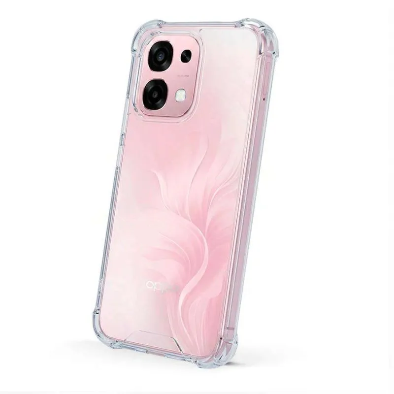 Funda para móvel Reforçada Silicone TPU Transparente Esquinas Elevadas para OPPO A6 Pro