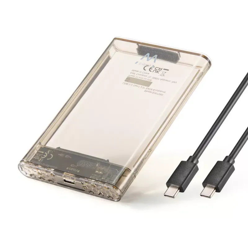 EWENT CAIXA DISCO E SSD TRANSPARENTE SEM PARAFUSOS USB-C