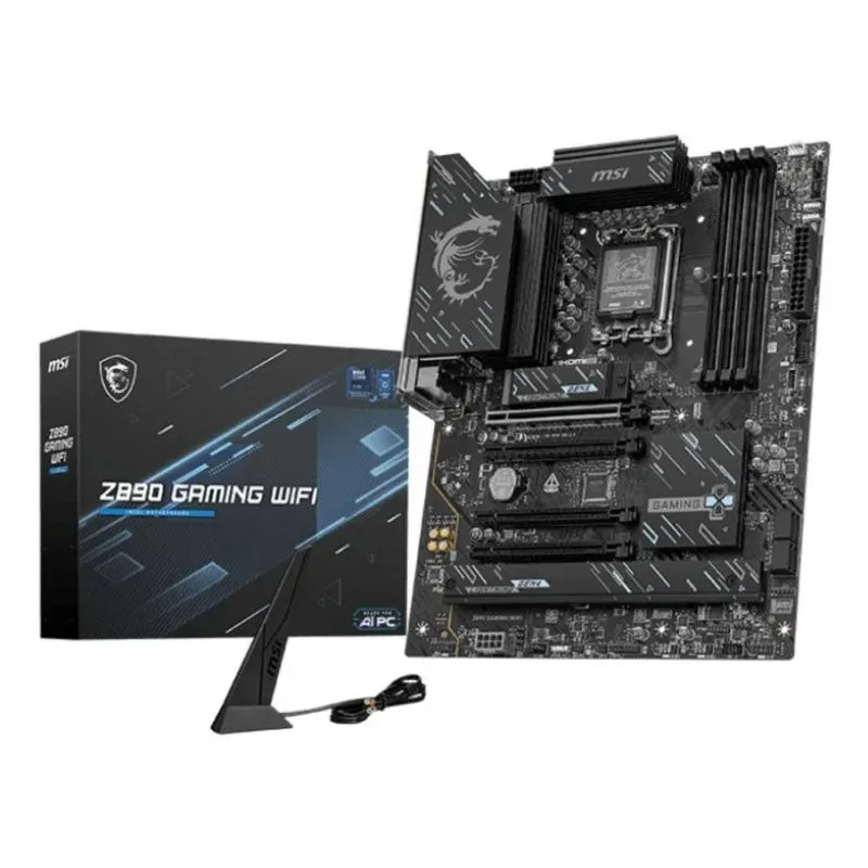 Motherboard MSI Z890 GAMING WIFI Intel Z890 LGA1851 DDR5 ATX WiFi 7 Thunderbolt 4 PCIe 5.0