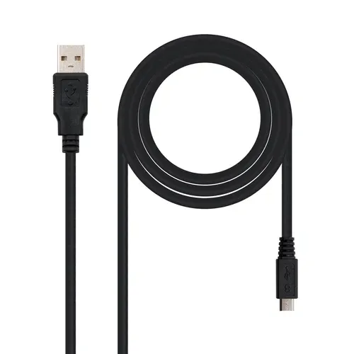 Nanocable cabo USB 3 m USB 2.0 USB A Micro-USB B Preto