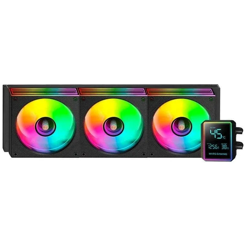 Refrigeração Líquida Mars Gaming ML-LCDPRO360 360mm 3 Ventoinhas ARGB LCD