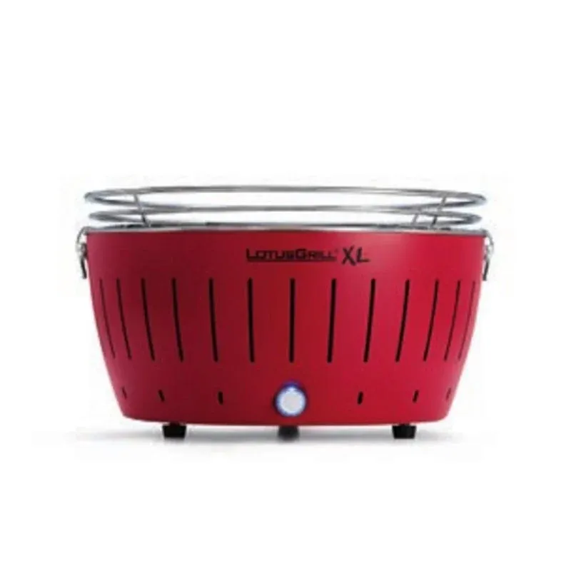 Barbecue LotusGrill G435 U RD XL Inox Ventilador Termóstato 40,5 cm Vermelho